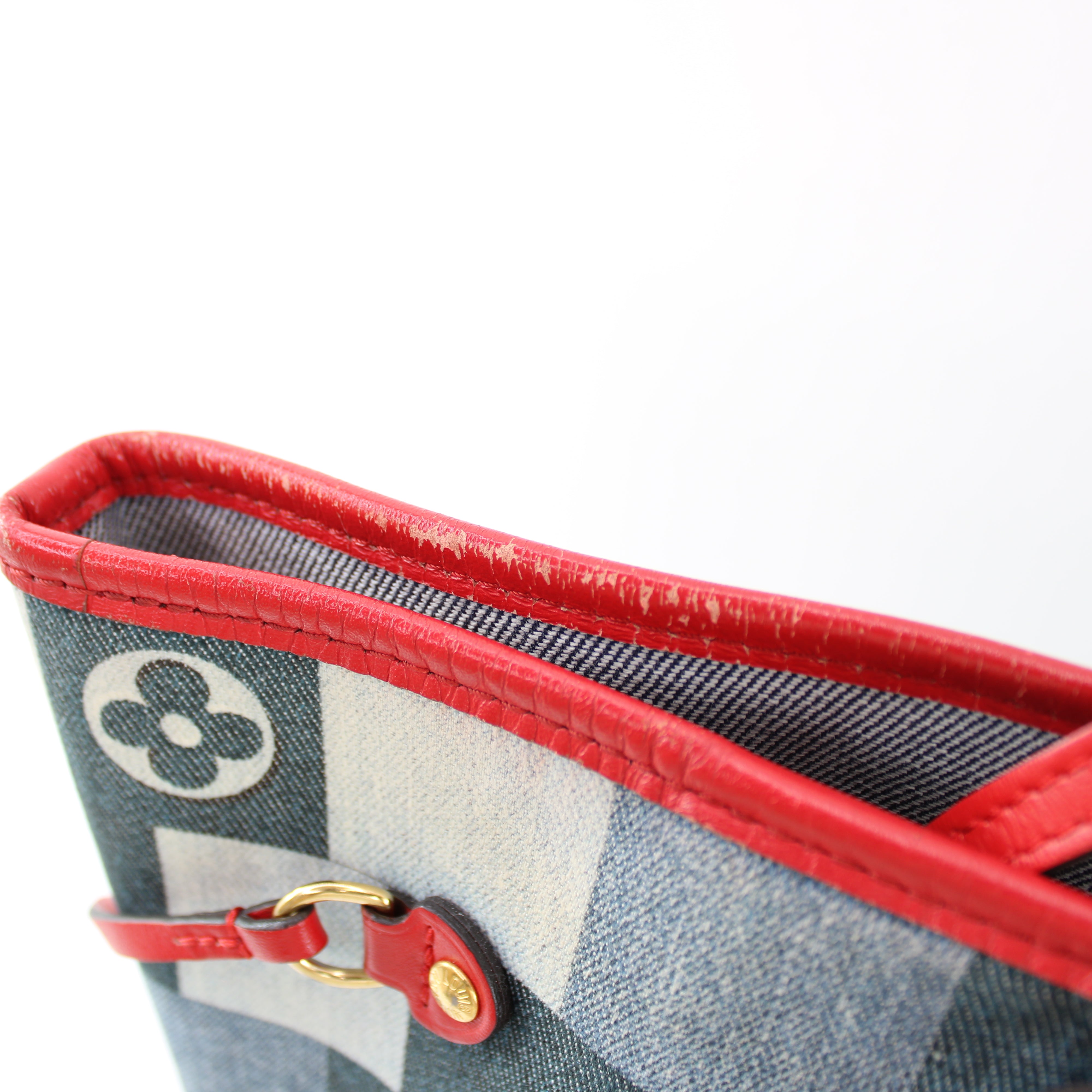 Louis Vuitton Denim Patchwork Monogram Neverfull MM Tote Bag